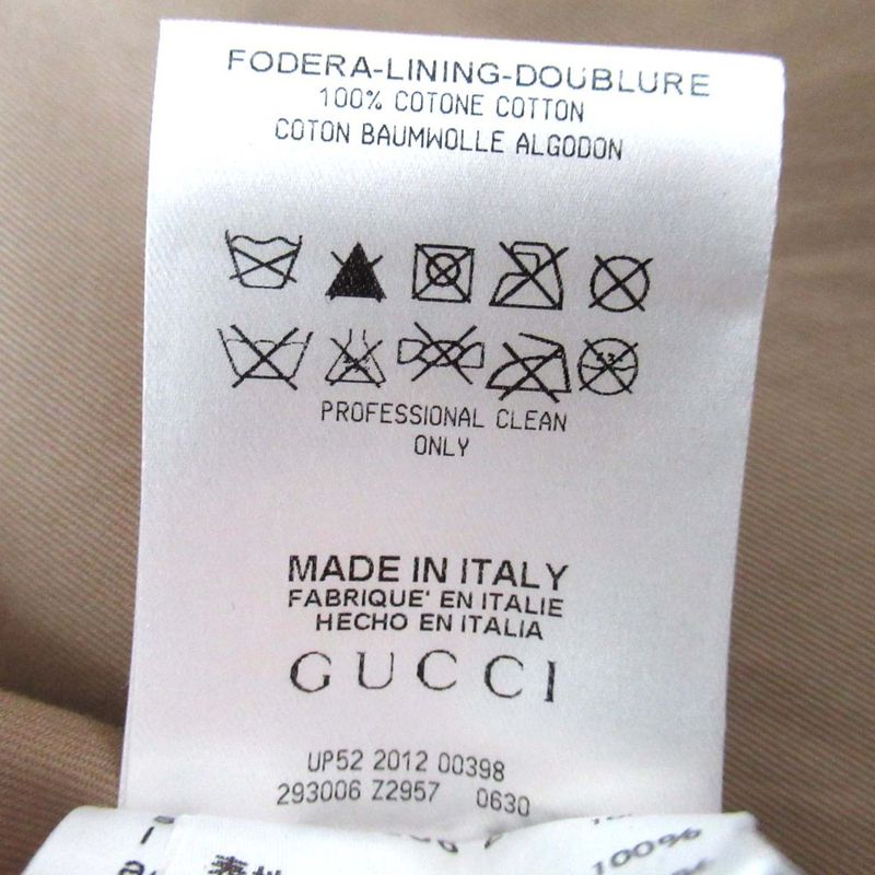 Gucci Tweed Hoodie Duffel Coat 50 Yellow