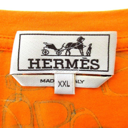 Hermes Etrier Horsebit Pattern All Over Print Short Sleeve T-Shirt XXL