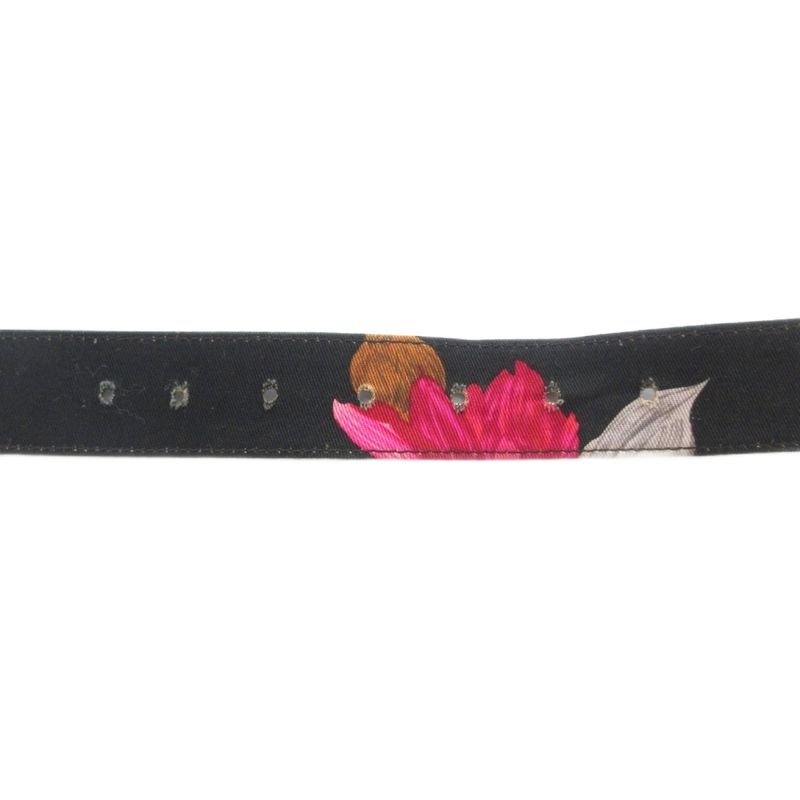 Dolce & Gabbana Gabba Nadolgaba Belt Flo Lal Print Floral Black