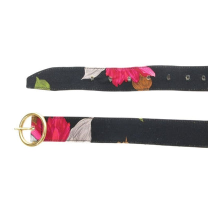 Dolce & Gabbana Gabba Nadolgaba Belt Flo Lal Print Floral Black