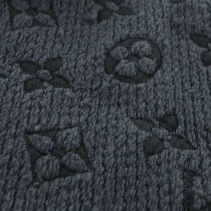 Louis Vuitton Logomania Scarf Shawl Animal Pattern Silk Black, Gray