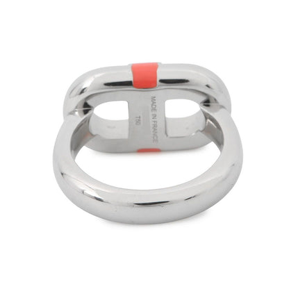 Hermes Ring Maillon Orange Field Silver