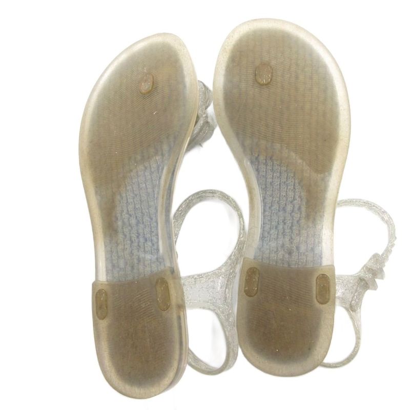 Chanel Camellia CC Logo Sandals Strap 35 Blue