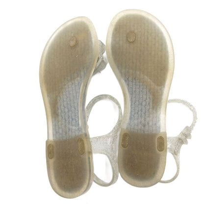 Chanel Camellia CC Logo Sandals Strap 35 Blue
