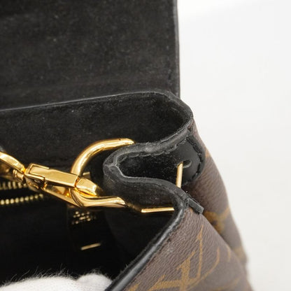 Louis Vuitton Handbag Monogram One Handle Flap Bag MM Brown Noir Black