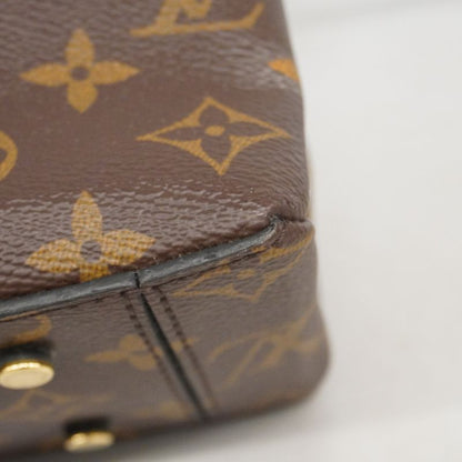 Louis Vuitton Handbag Monogram One Handle Flap Bag MM Brown Noir Black