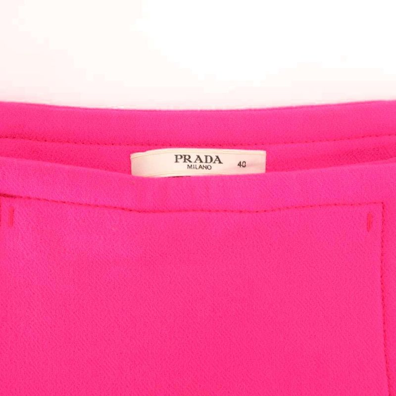 Prada Trapezoid Skirt Mini 40 Pink