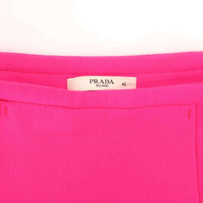 Prada Trapezoid Skirt Mini 40 Pink