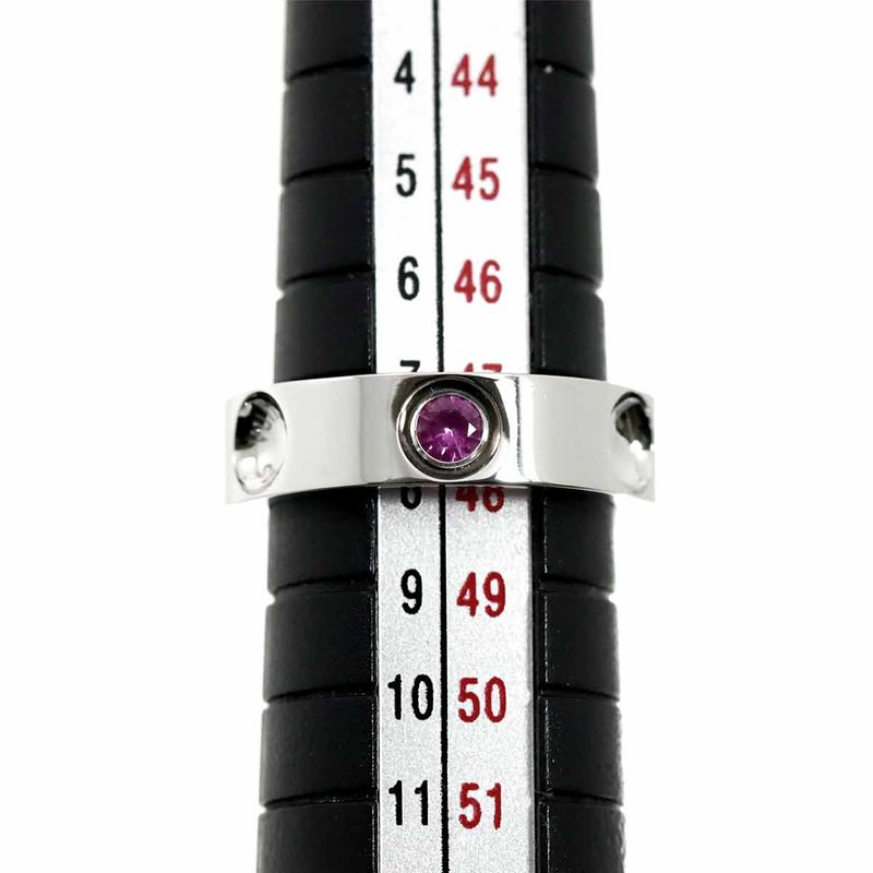 Louis Vuitton Petite Bag Empreinte 47 Ring Saffiano 18K WG White Gold