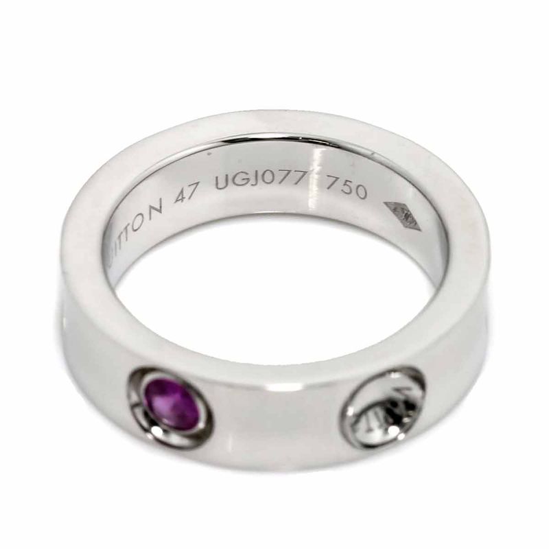 Louis Vuitton Petite Bag Empreinte 47 Ring Saffiano 18K WG White Gold