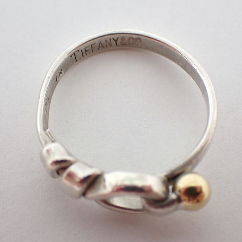 Tiffany & Co. 925 750 Hook Eye Ring