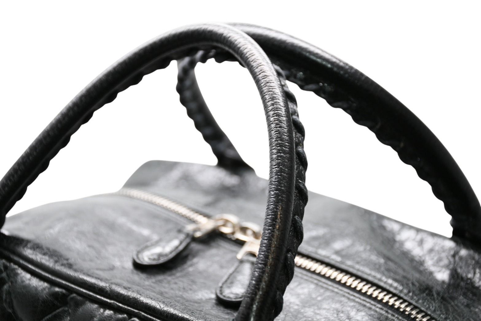 Balenciaga Matelasse City Black Calfskin Silver Mini Boston Bag — view 5