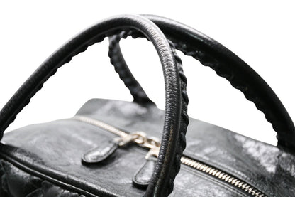 Balenciaga Matelasse City Black Calfskin Silver Mini Boston Bag — view 5