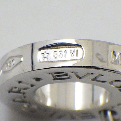 Bvlgari Necklace Round Circle Logo 1 Point Square Cut Diamond