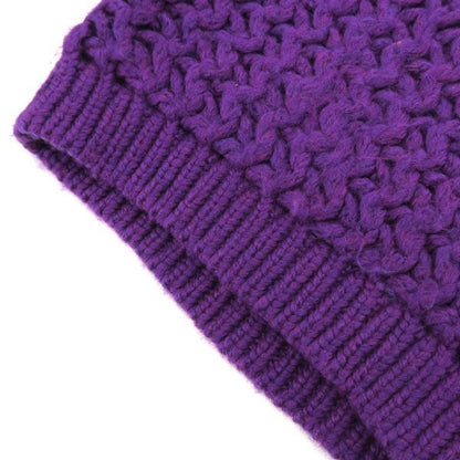 Chanel Pants Wool Purple