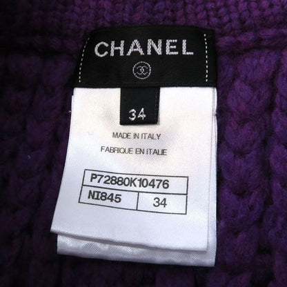 Chanel Pants Wool Purple