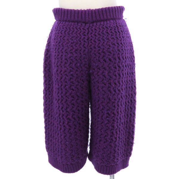 Chanel Pants Wool Purple