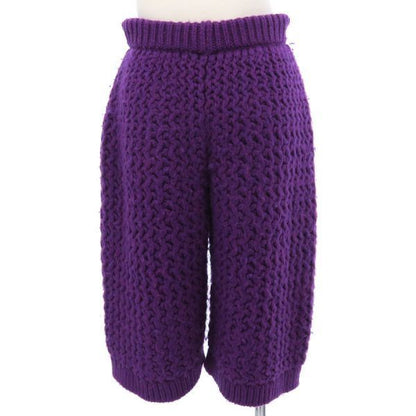 Chanel Pants Wool Purple