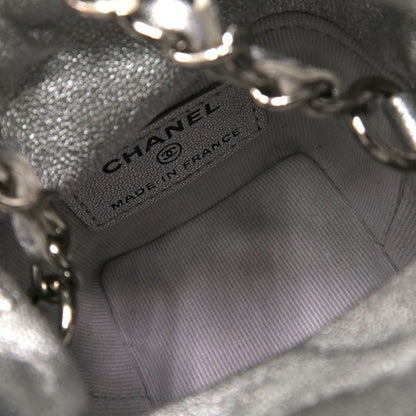 Chanel Quilted Mini Silver Silver Comment