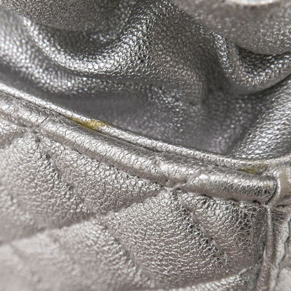 Chanel Quilted Mini Silver Silver Comment