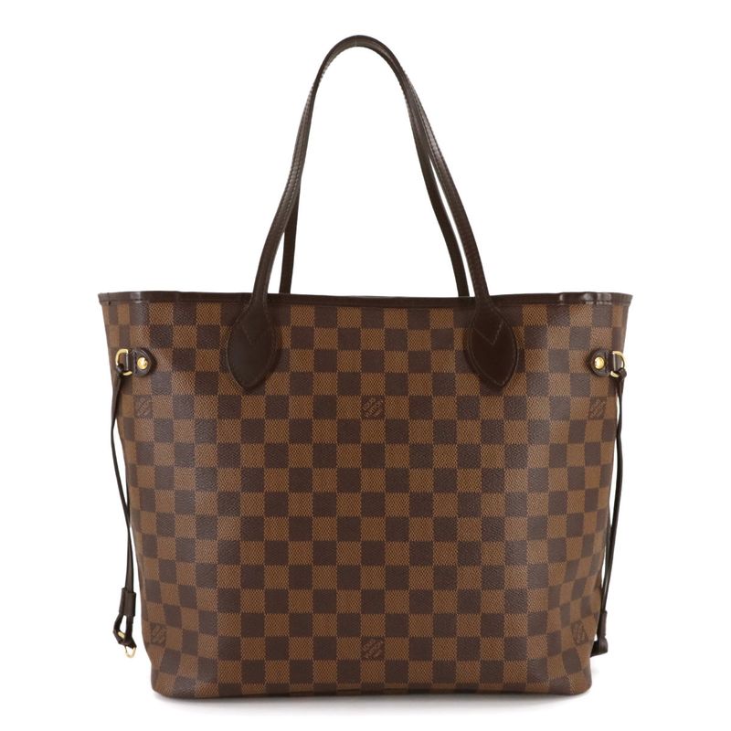 Louis Vuitton Damier Neverfull MM Tote Ebene Cerise Brown