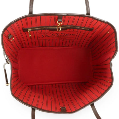Louis Vuitton Damier Neverfull MM Tote Ebene Cerise Brown