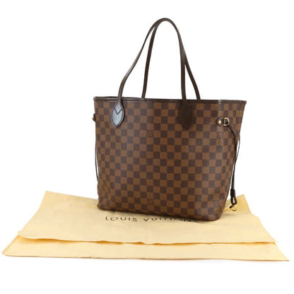 Louis Vuitton Damier Neverfull MM Tote Ebene Cerise Brown