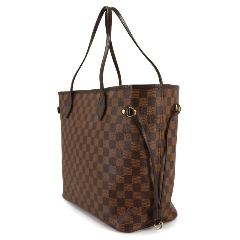 Louis Vuitton Damier Neverfull MM Tote Ebene Cerise Brown