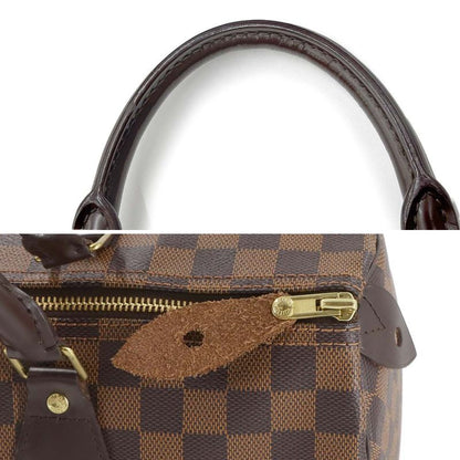 Louis Vuitton Damier Speedy 35 Hand Bag Ebene Brown Gold