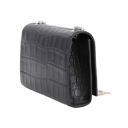 Saint Laurent Kate Mini Chain Shoulder Bag Croco