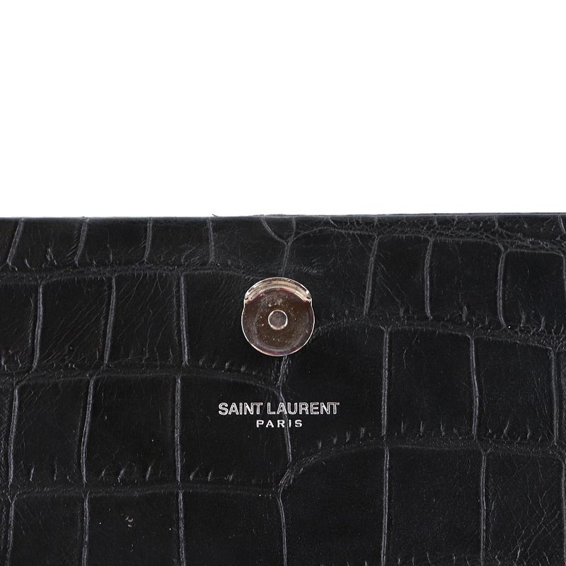 Saint Laurent Kate Mini Chain Shoulder Bag Croco