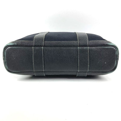Hermes Shoulder Bag Garden File MM Leather Black