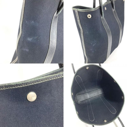 Hermes Shoulder Bag Garden File MM Leather Black