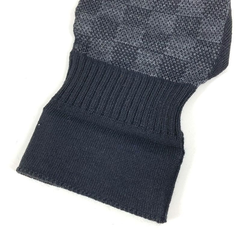 Louis Vuitton Gloves Gon Petit Damier Wool Black