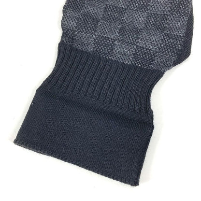 Louis Vuitton Gloves Gon Petit Damier Wool Black