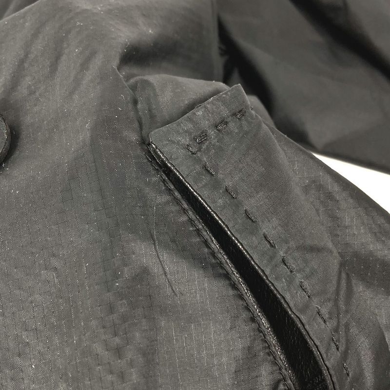 Fendi Trench Coat Selleria Logo Nylon Black