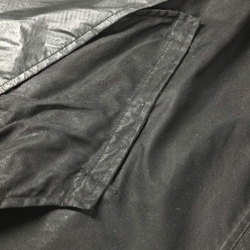 Fendi Trench Coat Selleria Logo Nylon Black