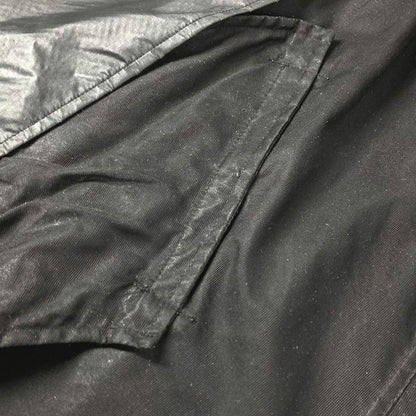 Fendi Trench Coat Selleria Logo Nylon Black