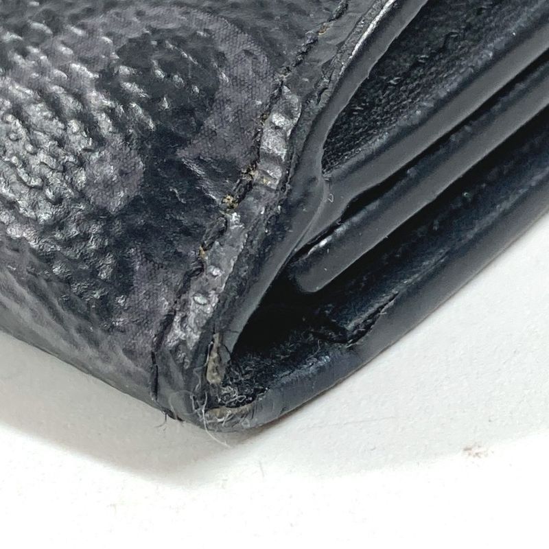 Louis Vuitton Trifold Wallet Discovery Compact Monogram Eclipse Black X Gray