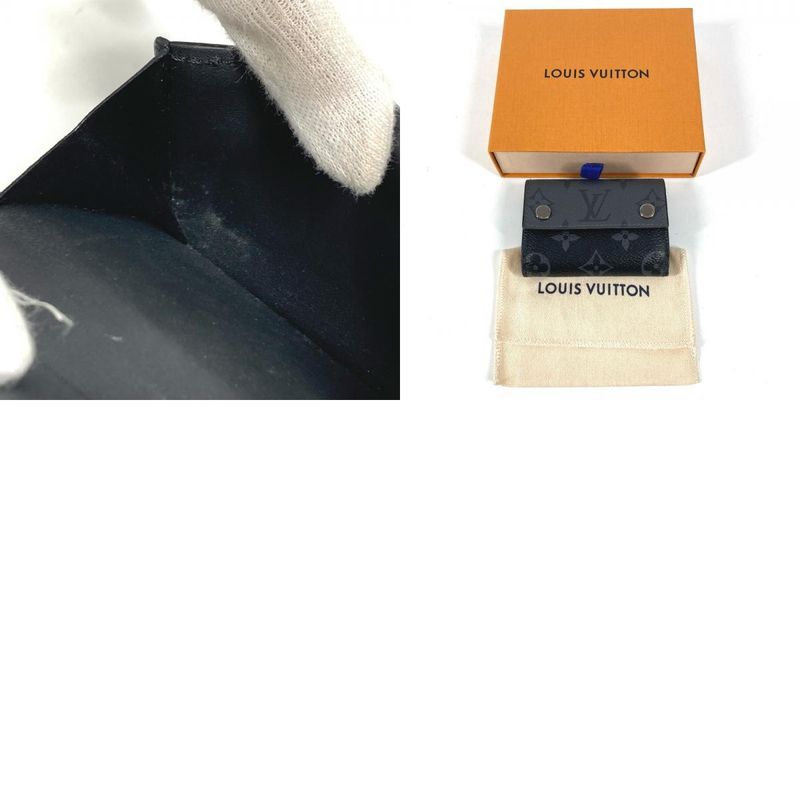 Louis Vuitton Trifold Wallet Discovery Compact Monogram Eclipse Black X Gray