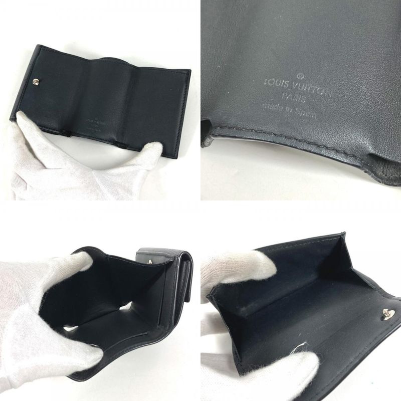 Louis Vuitton Trifold Wallet Discovery Compact Monogram Eclipse Black X Gray