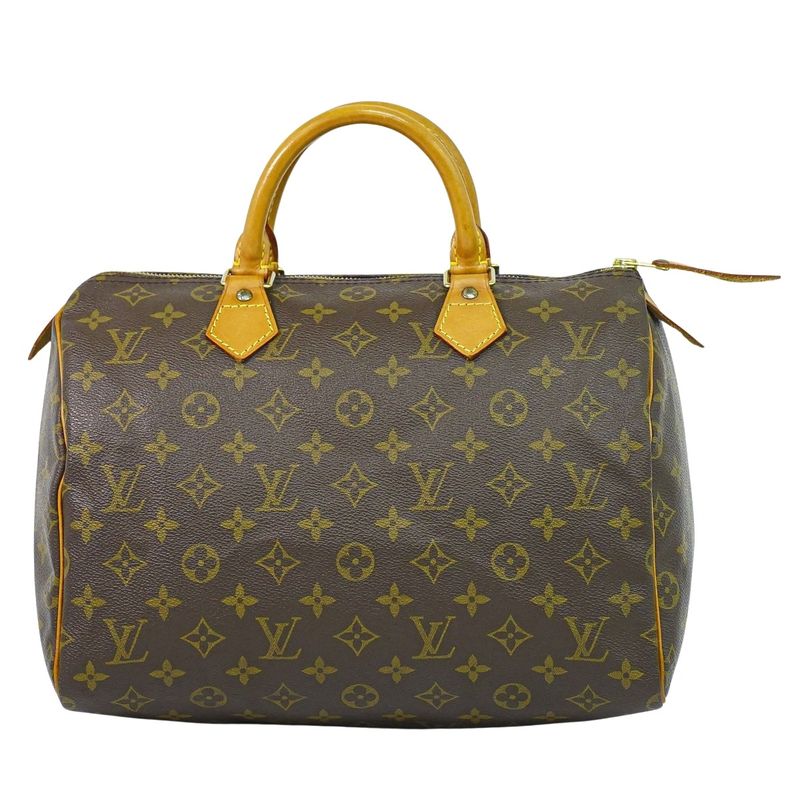 Louis Vuitton LV Speedy 30 Monogram Mini Boston Bag Outside] Brown