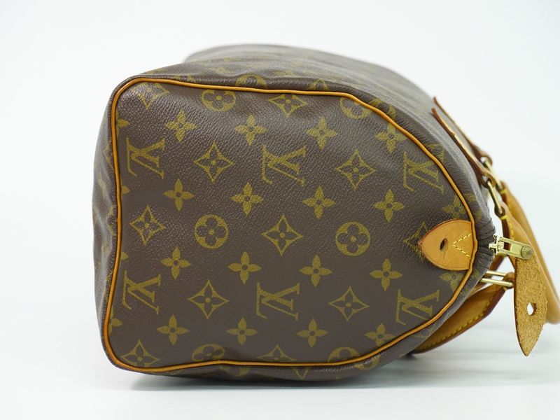 Louis Vuitton LV Speedy 30 Monogram Mini Boston Bag Outside] Brown