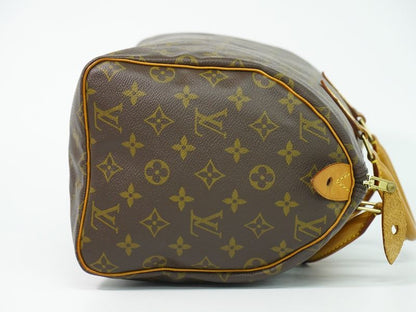 Louis Vuitton LV Speedy 30 Monogram Mini Boston Bag Outside] Brown