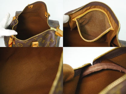 Louis Vuitton LV Speedy 30 Monogram Mini Boston Bag Outside] Brown
