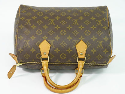 Louis Vuitton LV Speedy 30 Monogram Mini Boston Bag Outside] Brown