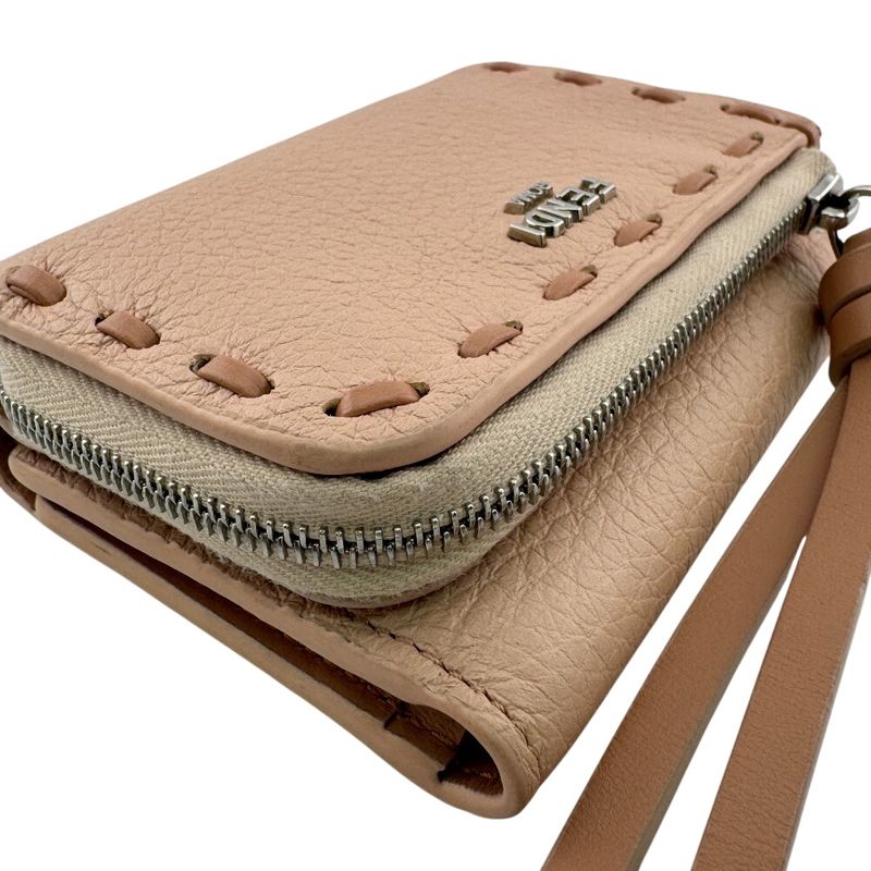 Fendi Topstitch Peekaboo Micro Trifold Wallet