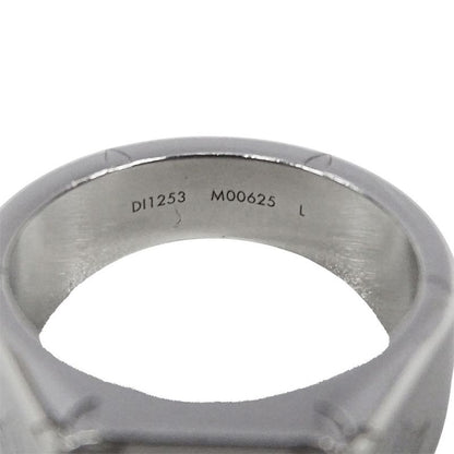 Louis Vuitton Ring Metal Signet Monogram Silver