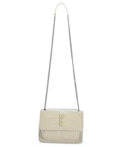 Saint Laurent Paris Shoulder Bag Off-white