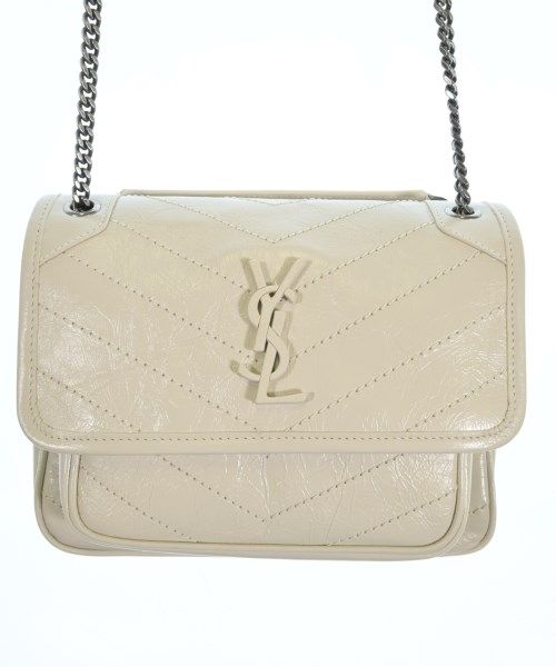 Saint Laurent Paris Shoulder Bag Off-white